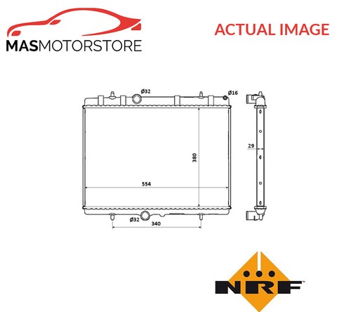 Engine cooling radiator nrf - engine,